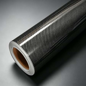 Vinilo Adhesivo Negro <span class=keywords><strong>5D</strong></span> de Fibra de Carbono para Envolver Autos, Libre de Burbujas - Product Image 1