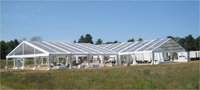 Tente de fête en aluminium 30x50 pour 500 personnes Tentes de mariage 200 places