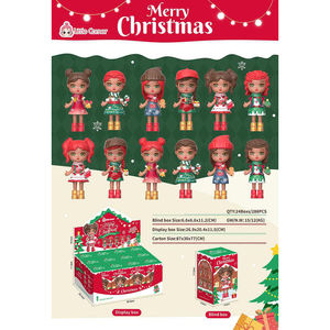 Nouvelle poupée de Noël pour enfants, petite poupée de 4 pouces pour filles avec accessoires dans une boîte surprise, mini-<span class=keywords><strong>jouets</strong></span> pour cadeau - Product Image 3