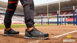 جلد مقاوم للماء مزدوج الكثافة بو وحيد أحذية صناعية تنفس أسود للرجال سعر اصبع القدم الصلب أزياء أحذية السلامة سافتي - Product Image 6