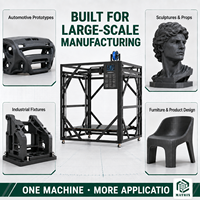Imprimante 3D FDM grand format 1000x1000x1000mm pour modèles architecturaux, présentoirs de bâtiments et projets d'exposition