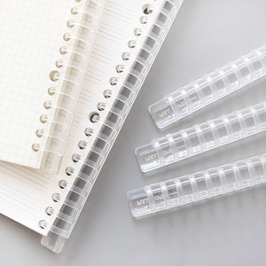 Diy A4 A5 B5 20 26 30 Anel Papelaria De Plástico Snap Folha Solta Filler Calendário <span class=keywords><strong>Notebook</strong></span> Diário Book Binder Ring Clip - Product Image 4