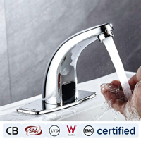 Nouveau Design Robinet Automatique Intelligent à Capteur, Mitigeur Sans Contact Haut de Gamme Infrarouge pour Lavabo de Salle de Bain