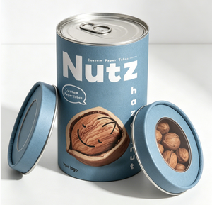 Custom Food-Grade Paper Tube Packaging for Nuts Durable and Eco-Friendly Dried Food Snack Paper Can Packaging - Product Image 4