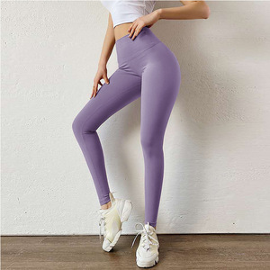 Vente chaude femmes Scrunch Butt sans couture <span class=keywords><strong>Contour</strong></span> façonnage Leggings avec fermeture à cordon motif solide <span class=keywords><strong>prix</strong></span> pas cher - Product Image 5