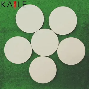 Factory supply 39mm cheap white poker chips ceramic blanks 10g per piece any logo design can print on chips for casino games