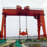 Grue de portique pour tunnelling de 200 tonnes, hauteur de levage de 15 m et portée de 33 m, avec réducteur de moteur PLC pour chemins de fer, ports et mines