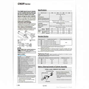 CDM2RA20-50Z รุ่นกระบอกลมนิวเมติก SMC - Product Image 1
