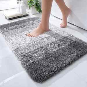 Microfiber Bathroom Rug <b>Mat</b> Non-Slip Thick and Super Absorbent <b>Bath</b> Rugs Plush Shower Carpet - Product Image 1