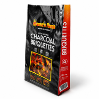 Sac tissé en PP personnalisé pour charbon de bois, briquettes et briques de carbone, impression par gravure, 3kg, 5kg, 10kg, vente en gros