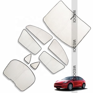 Protector solar delantero y trasero <span class=keywords><strong>para</strong></span> <span class=keywords><strong>coche</strong></span>, cubierta parasol <span class=keywords><strong>para</strong></span> ventana de alta calidad, cortina protectora <span class=keywords><strong>para</strong></span> TESLA 3/Y, Protección de Privacidad - Product Image 1