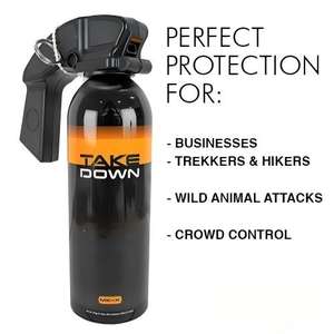 Spray de Defensa Personal para Corredores, Excursionistas y Campistas, Spray de Pimienta de Alta Potencia con Logotipo Personalizado, Alcance de 30 pies, 470 ml, Protección Máxima - Product Image 1