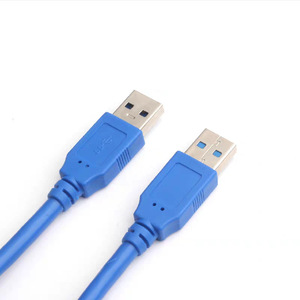 <b>Usb</b> 3.0 Male <b>To</b> Male Data <b>Cable</b> Blue All Copper High Speed For Computer And External Devices - Product Image 4