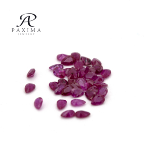 Paxima Đồ Trang Sức 5A Chất Lượng Truy Nguồn Gốc Tự Nhiên Đá Quý 2*3Mm Lê Cắt Tự Nhiên Của <span class=keywords><strong>Ruby</strong></span> - Product Image 4