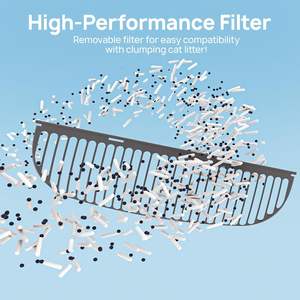 Caja de Arena Inteligente Autolimpiable para Gatos, Diseño Abierto, Control por Aplicación, Sensores de Seguridad Dobles, Gran Capacidad 76L, Elimina Olores Corporales - Product Image 4