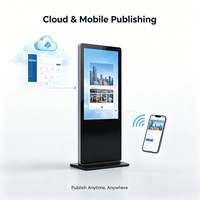 Layar Digital Signage LCD Totem Kiosk untuk Promosi Periklanan Toko Ritel di Pusat Perbelanjaan