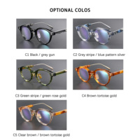 Lunettes AKX520 en acétate et titane, monture complète, style rétro, lunettes optiques tendance pour tous les jours, pour hommes et femmes