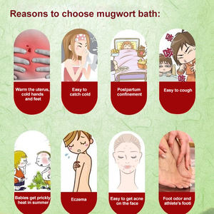 Saco de Banho para Spa de Pés com Ervas Chinesas, Pó Calmante de Gengibre e Artemísia para Alívio do Estresse e Cuidados com a Pele - Product Image 3