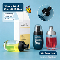 Flacon en verre de luxe en forme d'œuf 10ml 30ml 50ml Transparent Dépoli Pompe Crème Visage Parfum Sérum Huile Essentielle Emballage de Luxe Diffuseur