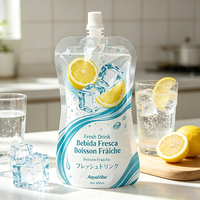 Pochette souple écologique de 250 ml en aluminium avec bec verseur pour confiture de baies, idéale pour le petit-déjeuner quotidien