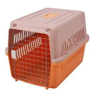 Foldable Plastic Carrying Pet Travel Transport Pet Dog Cage