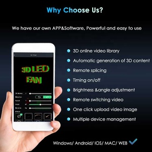 Hdfocus Ventiladores Holograficos 3D <strong>Led</strong> <strong>Fan</strong> <strong>Hologram</strong> Advertising Holographic Display <strong>Hologram</strong> Holographic <strong>Fan</strong> 3D - Product Image 2