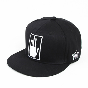 <b>Snapback</b> <b>Cap</b> Embroidered Hand Print Unisex Cotton Baseball Hat Outdoor Street Dance Hip Hop Flat Brim - Product Image 5