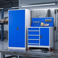 Armoire de rangement extérieure en acier robuste et moderne, personnalisable, étanche et verrouillable, pour garage résidentiel