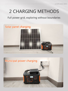 Factory Portable 500W Lifepo4 <strong>Battery</strong> <strong>Power</strong> Station Pure Sine Wave Custom Portable <strong>Generator</strong> with Solar Panels for Home Camping - Product Image 5