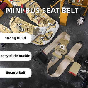 Ceinture de sécurité rétractable en acier à 3 points pour mini-bus, ceinture de sécurité à 2 points pour sièges passagers Geely avec boucle rétractable - Product Image 2