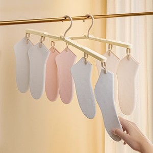 Folding <b>clothes</b> hanger, travel-grade, residue-free <b>clothes</b> <b>rack</b> with clips, portable for travel, business trips, and hotels. A m - Product Image 2