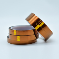 Ruban adhésif en polyimide haute température Kapton, ruban adhésif en silicone PI ambré pour le masquage des circuits imprimés, l'isolation des cellules de batterie au lithium