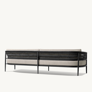 Ensemble de canapés en aluminium au design moderne et épuré, canapé d'extérieur en aluminium, ensemble de canapés de jardin en métal pour piscine - Product Image 6