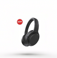 Casque sans fil pliable WATA Remax supra-auriculaire léger 5.4 avec annulation active du bruit (ANC), affichage numérique et haut-parleurs dynamiques de 40 mm