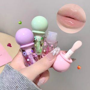 SHAQINUO transparente lindo fruta brillo de labios gelatina líquida lápices labiales dulce tierno hidratante bálsamo labial <span class=keywords><strong>aceite</strong></span> maquillaje - Product Image 2