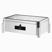 Chauffe-Plat Électrique Liyunda à Commutation Automatique avec Capteur, Conteneur de Présentation Alimentaire pour Buffets et Événements