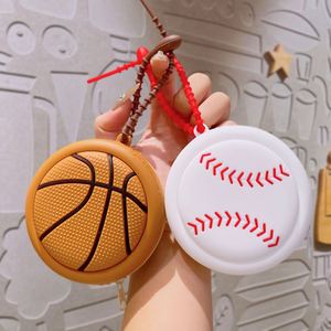 Nueva Bolsa de Almacenamiento Mini de la Serie Deportiva, para Balón de Fútbol, Balón de Tenis, Monedero de Silicona, Bolsa Casual para Auriculares, Colgante, Pequeño Regalo, China - Product Image 2