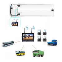 Installation facile 7 pouces 4CH écran de moniteur sans fil 1080P Kits avec système de caméra sans fil inversé à vision nocturne IR pour camion