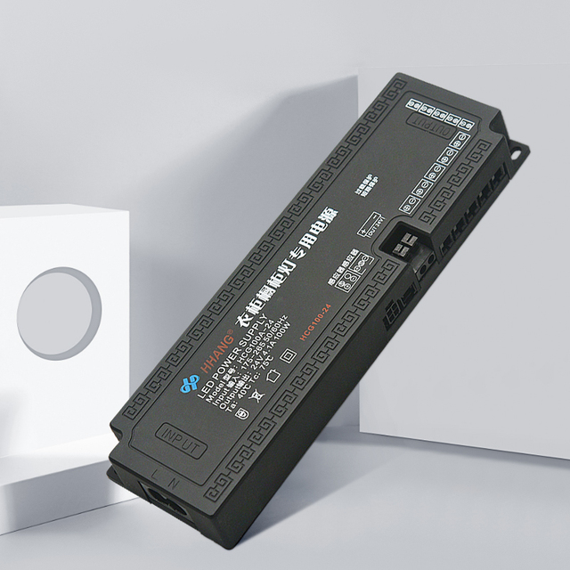 Ultra-Thin LED Cabinet Light Driver with Dupont Connector Plug Multiple Output Constant Voltage DC 12V/24V 45W/60W/100W/150W