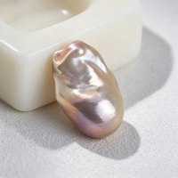 Perles baroques d'eau douce naturelles de qualité AAAA, 16-25 mm+, blanches, multicolores, violettes, grandes, irrégulières, sans trou, pour la fabrication de bijoux