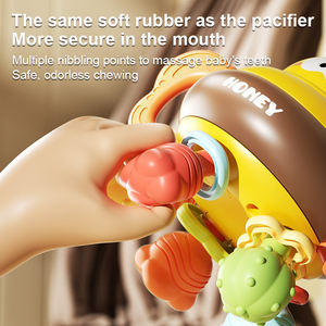 Jouet sensoriel <span class=keywords><strong>rotatif</strong></span> en plastique souple en forme de baleine Montessori pour bébés, <span class=keywords><strong>hochet</strong></span> pour la dentition - Product Image 6