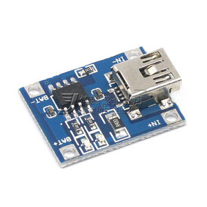 โมดูลชาร์จแบตเตอรี่ลิเธียม TP4056 1A พร้อมช่องต่อ Mini USB สำหรับการชาร์จแบตเตอรี่มาตรฐาน - Product Image 1