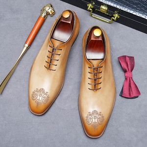Chaussures habillées en cuir tendance, faites à la main, pour mariage, décontractées pour hommes, à lacets, sur mesure - Product Image 5