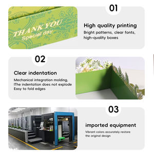 Boîte cadeau à couverture rigide pour festivals et fêtes d'anniversaire Boîtes rigides de 2mm avec stratification brillante Impression couleur transparente - Product Image 3