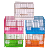 Cage pliable en fil de fer pour perroquets, canaris et petits animaux