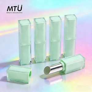 Squisito contenitore di rossetto rettangolare personalizzato resistente vuoto in plastica Flip <span class=keywords><strong>Top</strong></span> tubo cosmetico per imballaggio tubo quadrato - Product Image 1