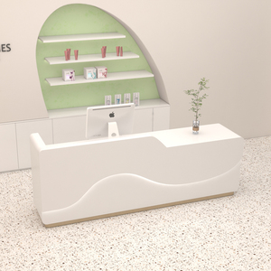 Mostrador de Caja para Tienda de Ropa y Arte de Uñas, Mesa de Bar Simple y Moderna para Tienda de Ropa Femenina, Pequeño Mostrador de Recepción Frontal - Product Image 2