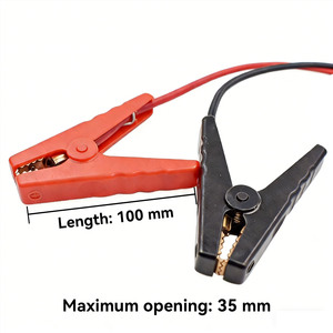 定制40厘米50A 10AWG EC5母头转鳄鱼夹线束，适用于汽车应急启动器12V 24V 48V电子设备 - Product Image 3