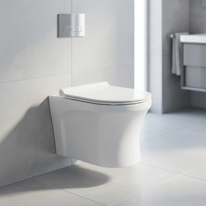WC en céramique carré de style européen avec siphon en S, sanitaires pour salle de bain - Product Image 2