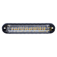 Feux de signalisation d'urgence à LED haute luminosité 12V 24V, feux stroboscopiques à LED pour montage en surface de voiture, feux stroboscopiques à LED pour calandre, SAE R65 CE IP67
